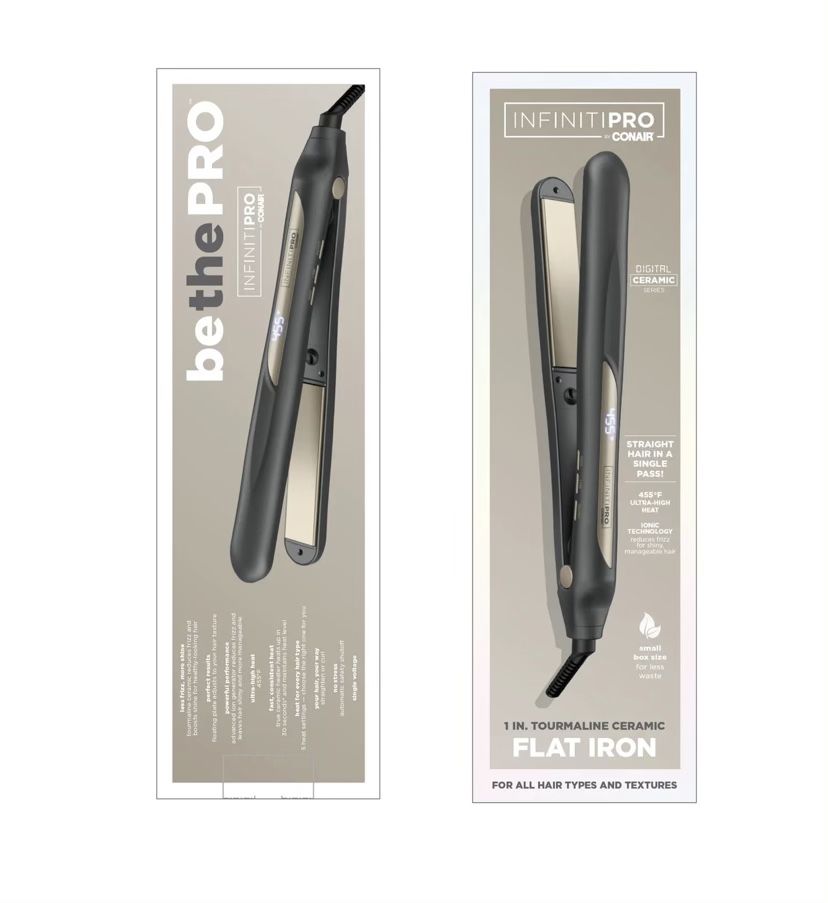 InfinitiPro by Conair 1 in. Shea Butter-Infused Flat Iron