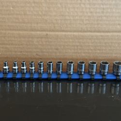 Matco Tools 14 PIECE 1/4" DRIVE METRIC 6 POINT CHROME SOCKET SET