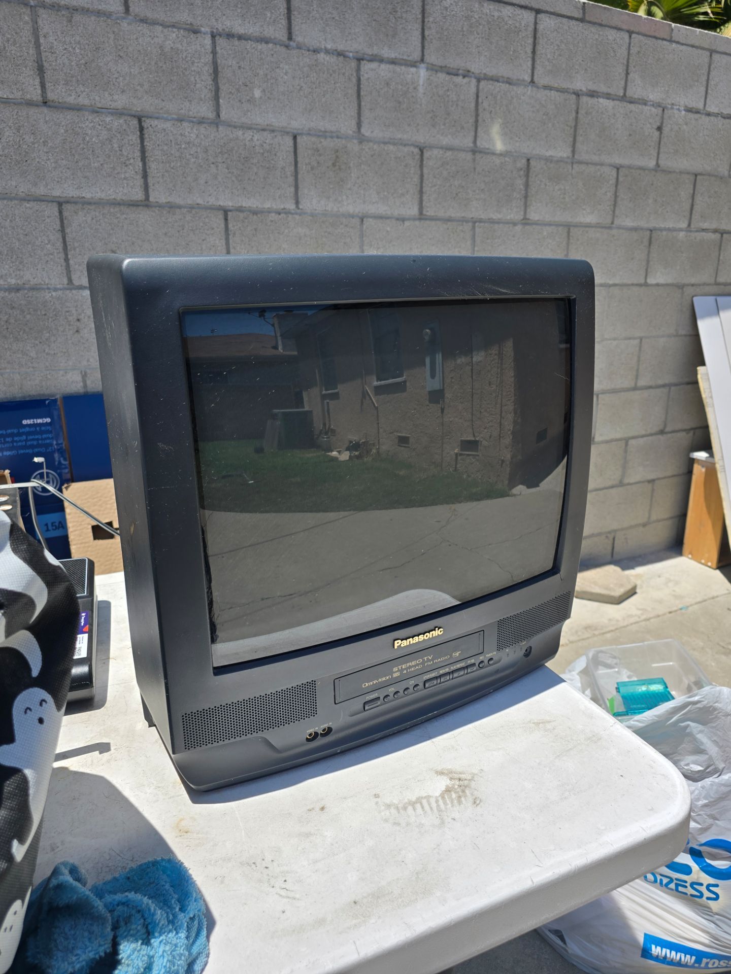 PANASONIC 20 inch TV with VHS player