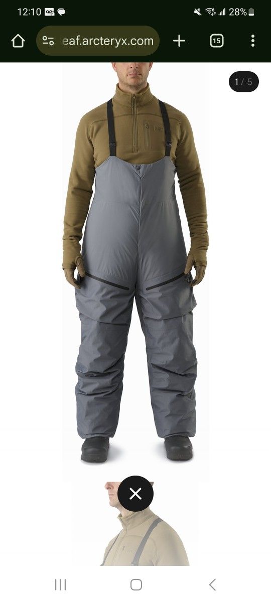 Arc'teryx Cold Weather Bib Pants 2XL