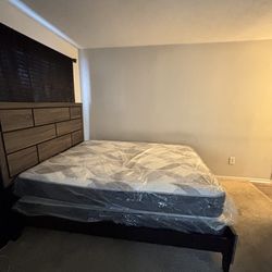 Queen bed for sale whole set