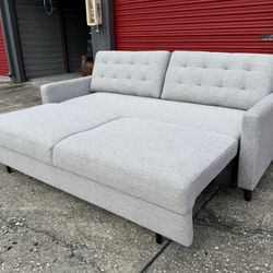 Costco Thomasville Ella Convertible Sleeper Sofa Light Gray – Like New