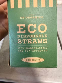 ECO DISPOSABLE STRAWS – WHOLESALE CLEARANCE