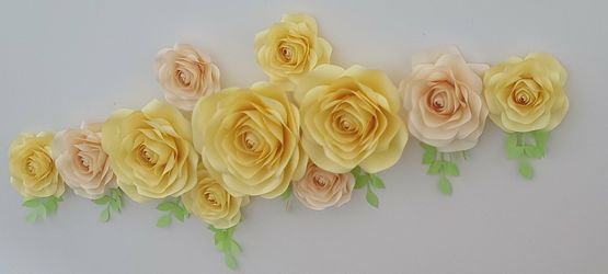 Party paper flowers