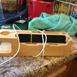 Wooden Phone Cradle