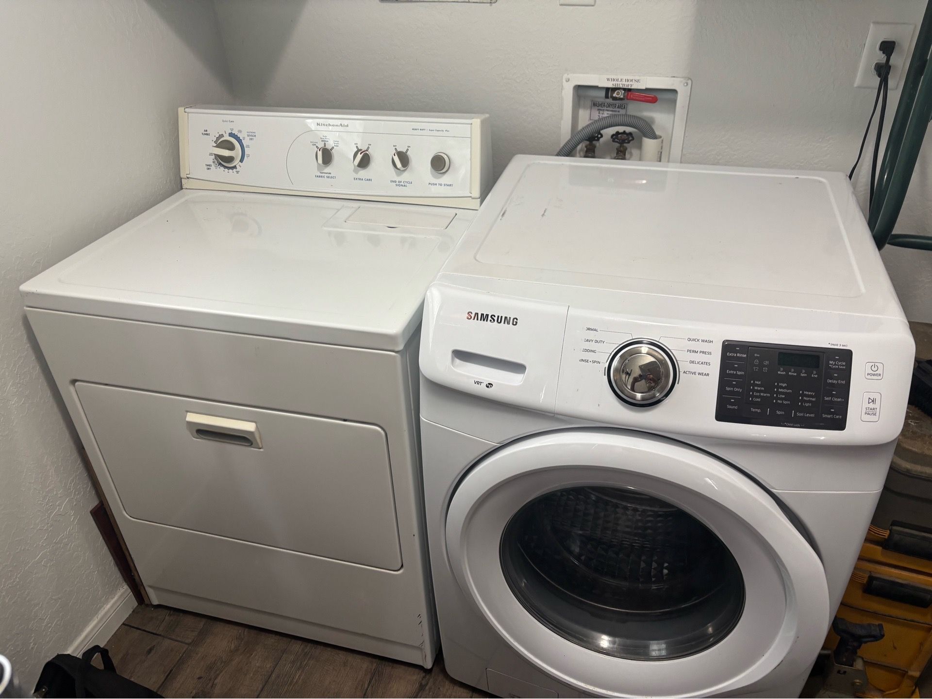 Smart washer, electric dryer