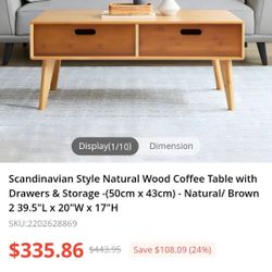 BRAND NEW SOLID WOOD coffee table HUGE DISCOUNT 