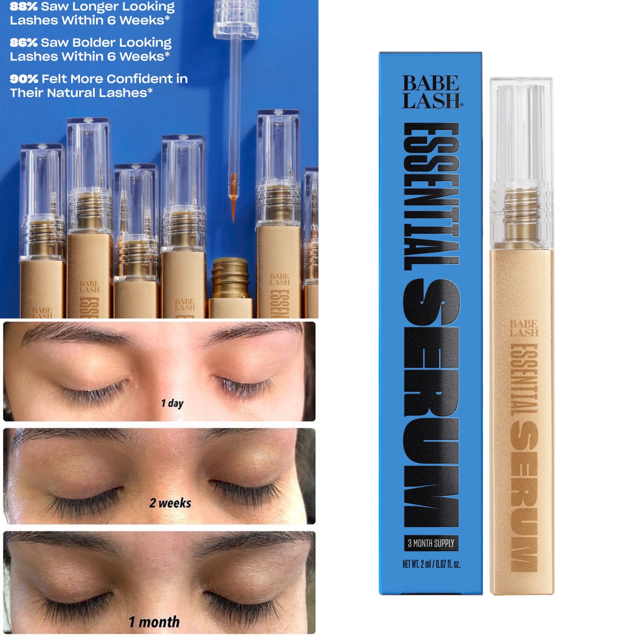 Babe Lash 6Month Supply Lash Growth Serum