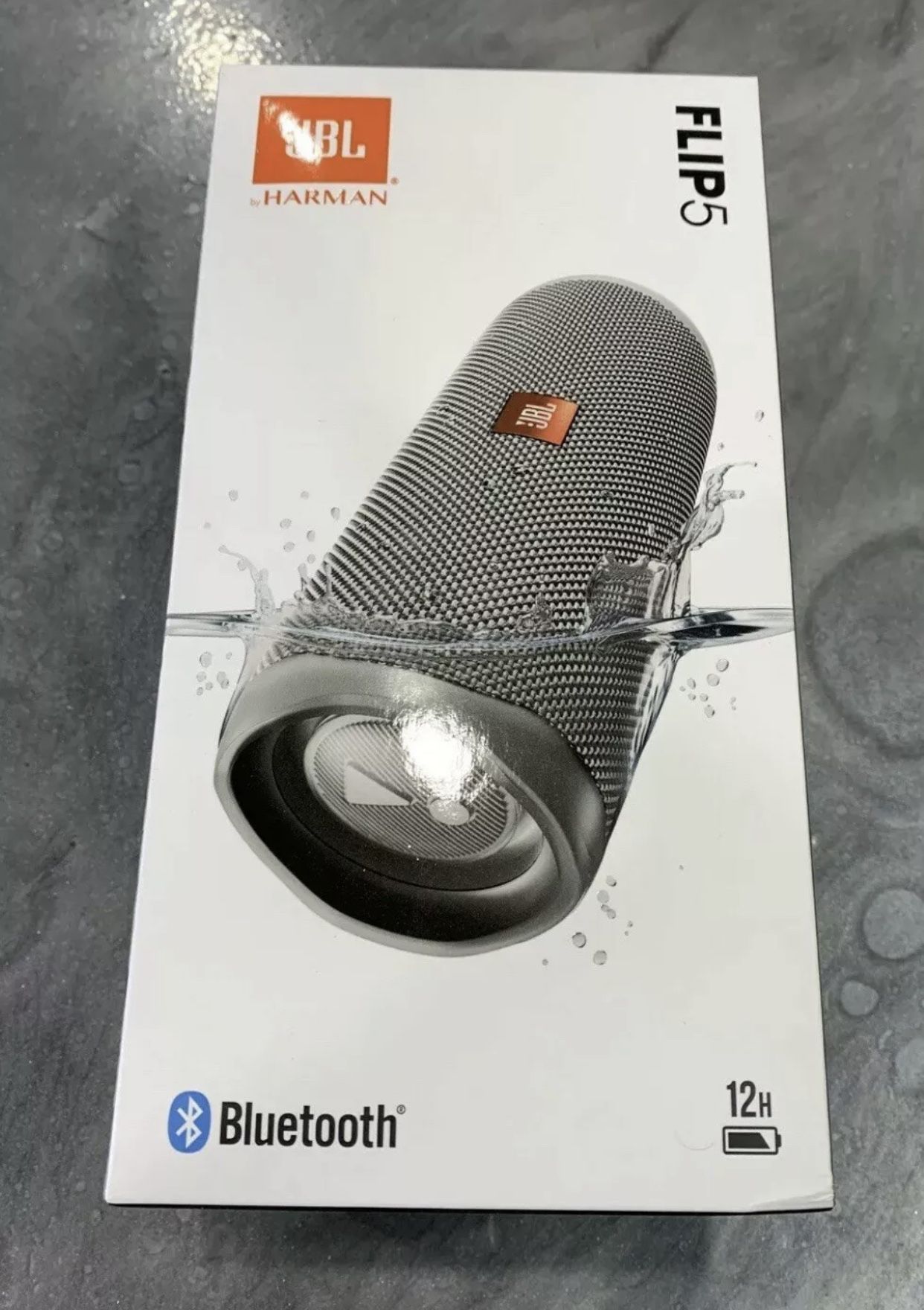 JBL Flip 5 Portable Waterproof Speaker - Gray Stone