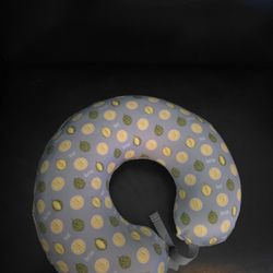  nursing pillow with a durian-patterned cover.
