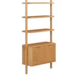 Nathan james Fluted Book Shelf Mid century Modern 