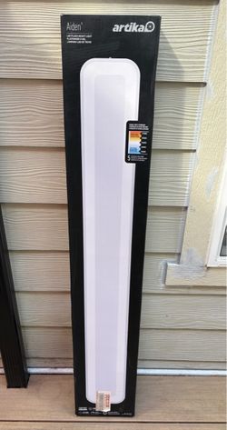 Artika 5.98 in. Aiden White LED Flat Panel 30-Watt 5CCT Selectable LED Integrated Linear Flat Panel