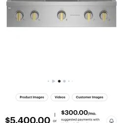 GE MONOGRAM STOVE TOP NEW!!!