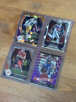 Panini Prizm Draft Picks Football Card Lot of 4