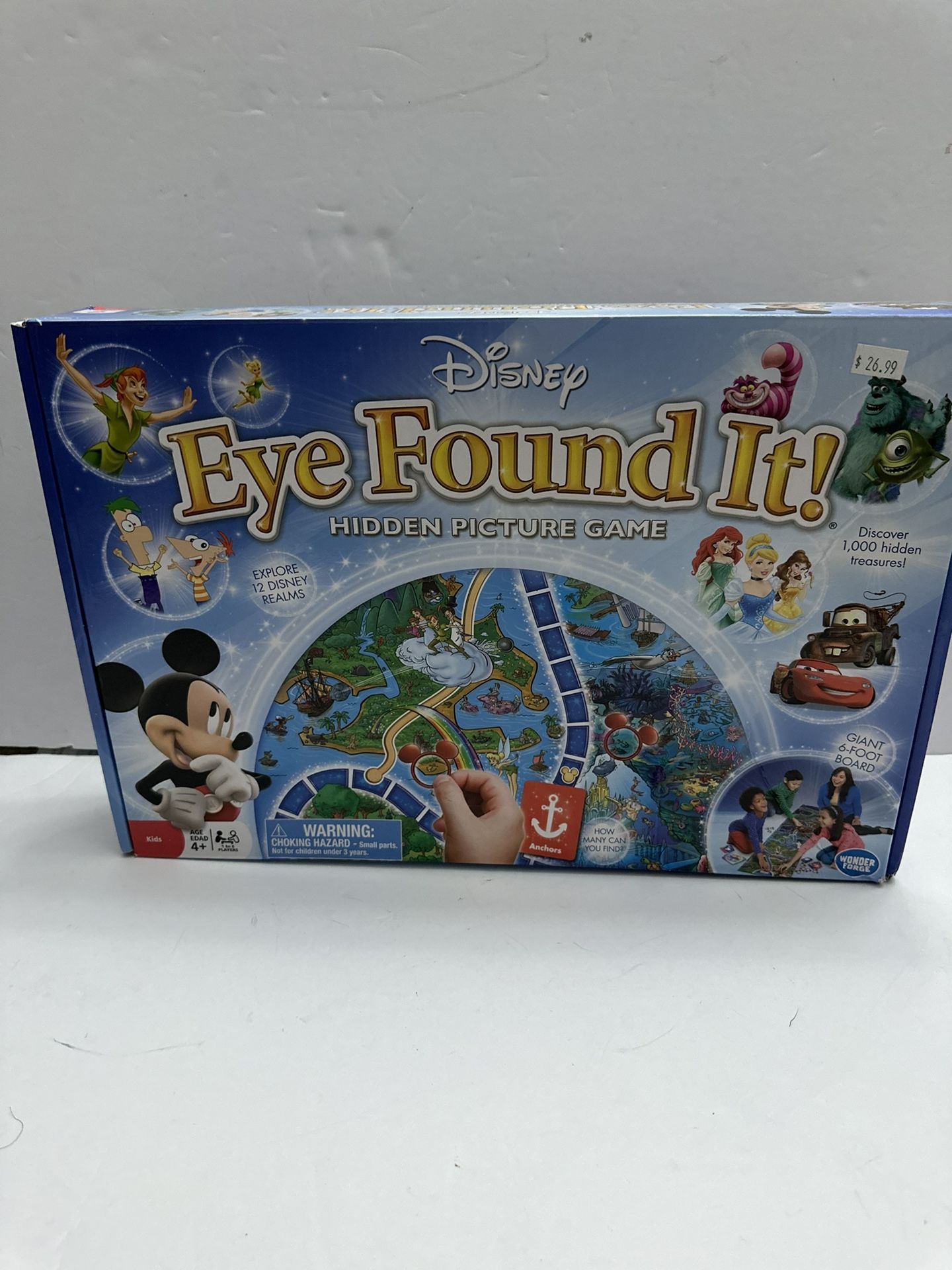 Disney Eye Found It Hidden Picture Game 6 Foot Board Family Board Game 