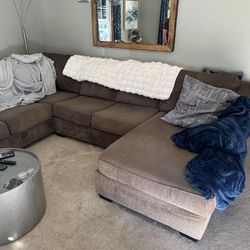 Brown Sectional Couch