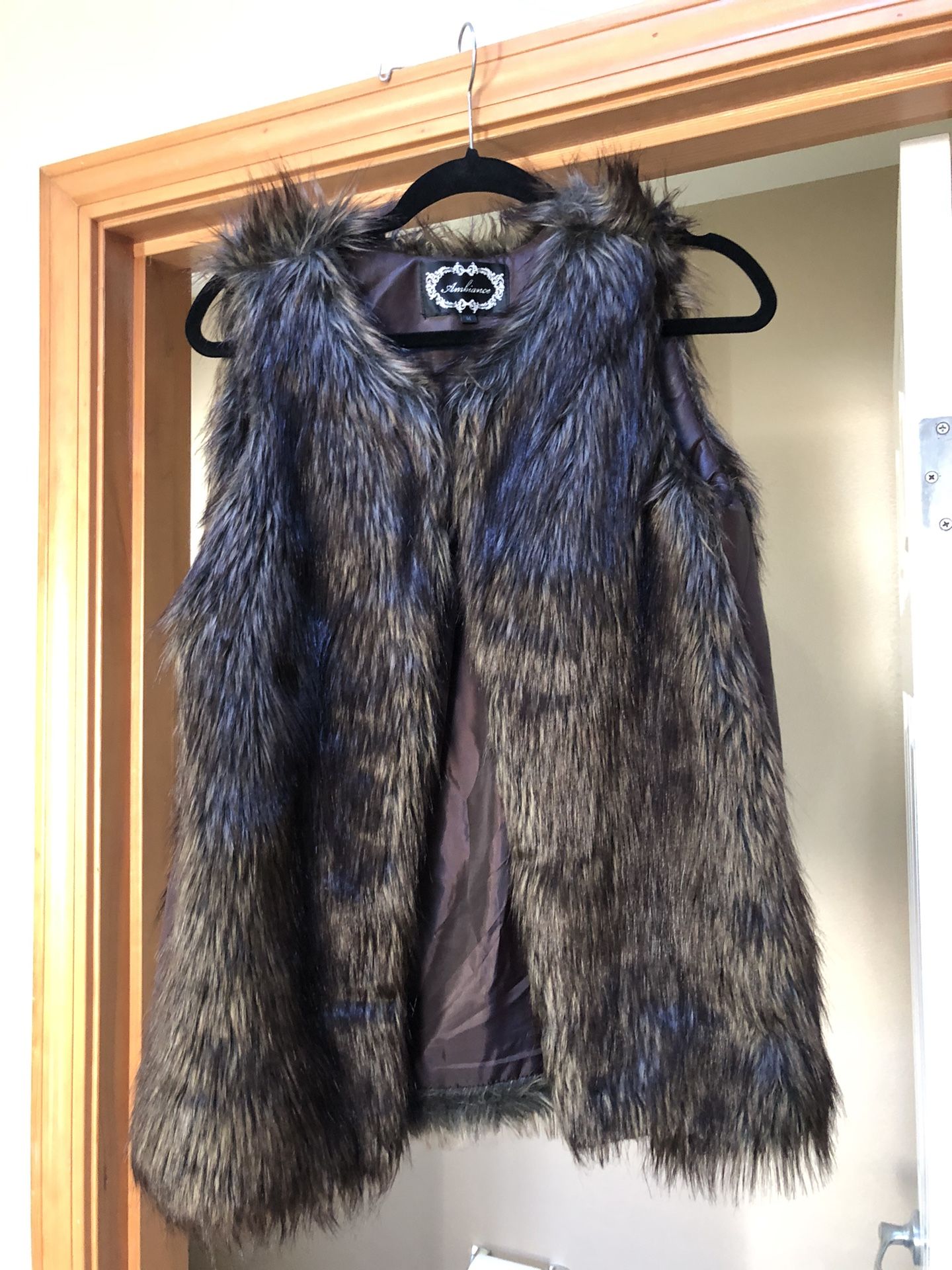 Fur Vest - Size Medium 