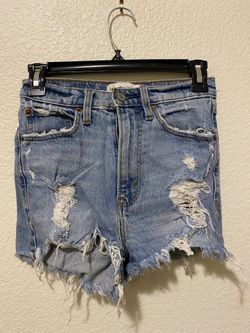 A&F High Rise Jean Shorts