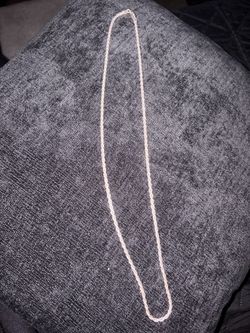Sterling silver rope chain