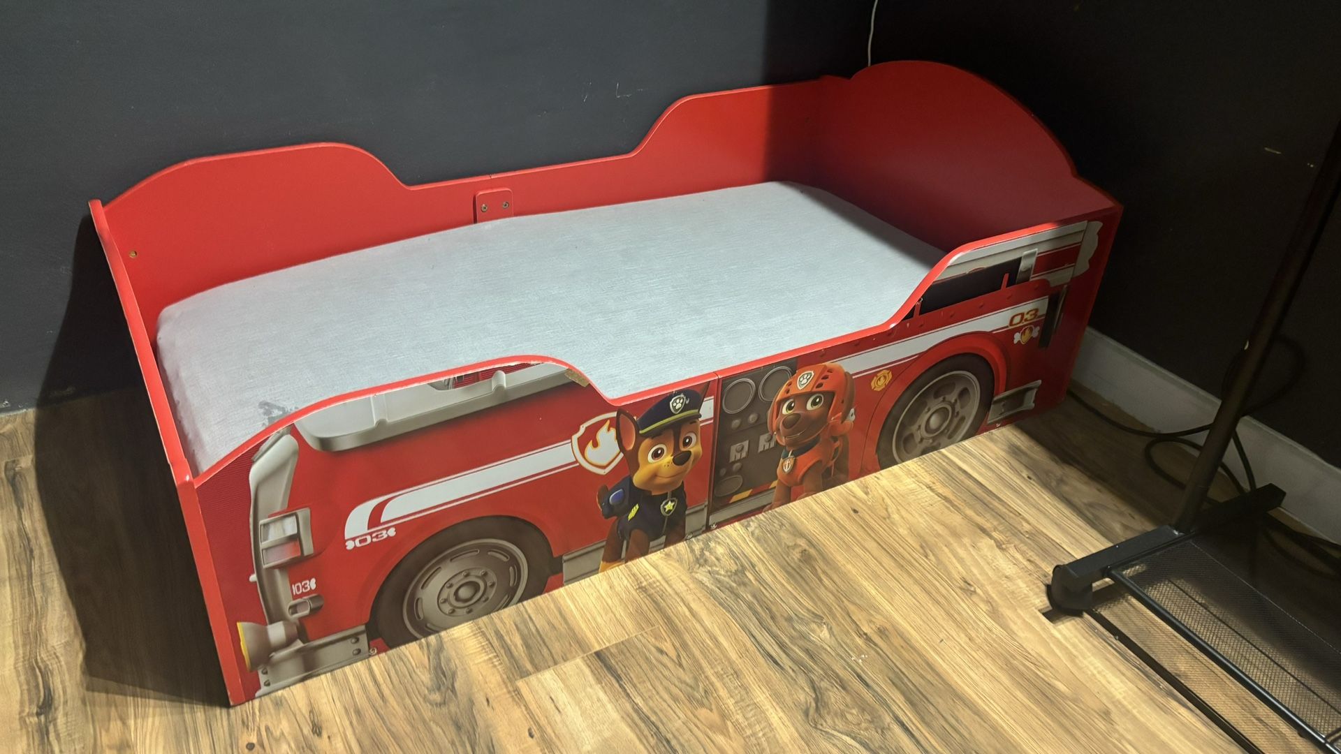 Firetruck Toddler Bed With Mattress