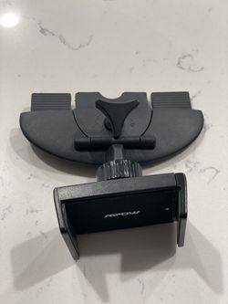 CD player phone holder for car