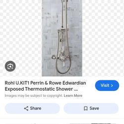 Perrin  And Rowe Chrome  Edwardian  Exposed Thermostatic  Shower Fill