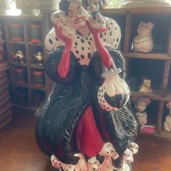 Disney 101 Dalmatians Cruella De Ville Cookie Jar 