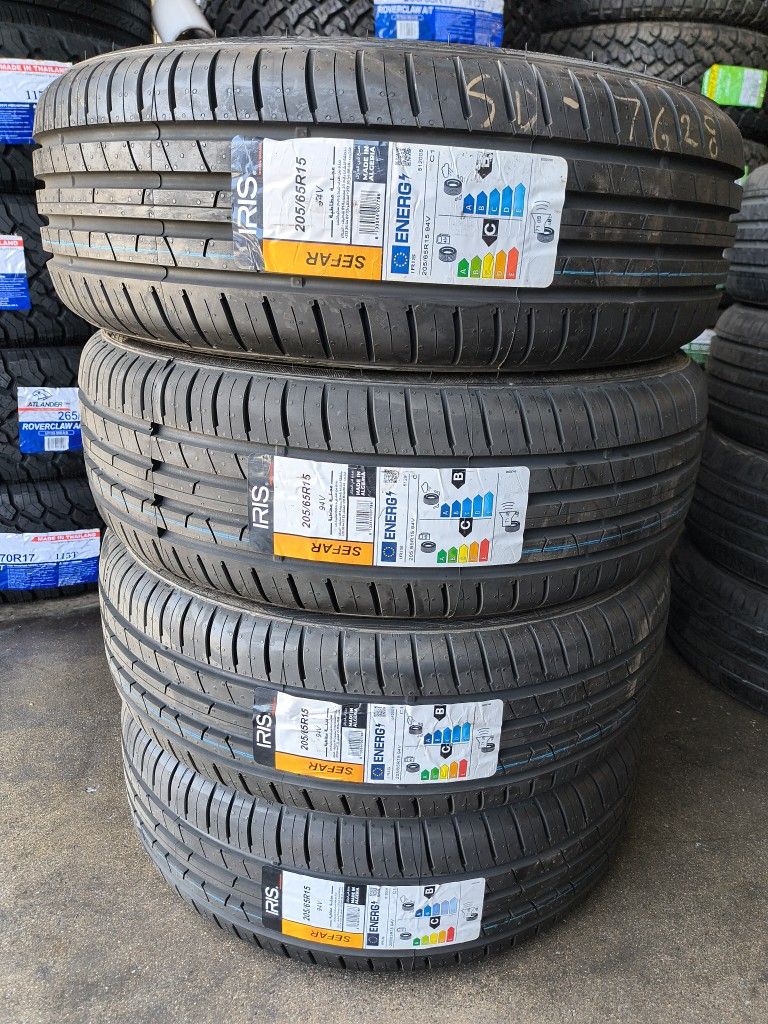 205/65/15 New Tires Set Of 4 Iris Installed And Balanced Set De 4 Llantas Nuevas Instaladas Y Balanceadas