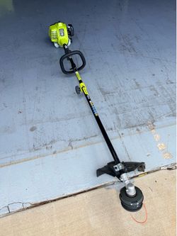 Used in good condition RYOBI 25 cc 2-Stroke Attachment Capable Full Crank Straight Gas Shaft String