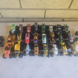 Hot Wheels Monster Jam Monster Trucks  1/64 • Lot of 26 Diecast Vehicles Mattel