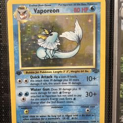 Pokemon Vaporeon Jungle 1st Edition 