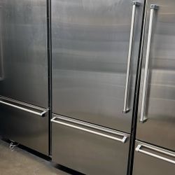 VIKING 36”WIDE BUILT IN STAINLESS STEEL BOTTOM FREEZER 