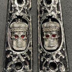 NEW Full Size 1911 .38 Super Silver Plated Grips