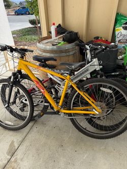 3 mountain bikes aluminum frame $100 each OBO