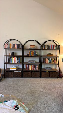 Nathan James Bookshelves - set of 3