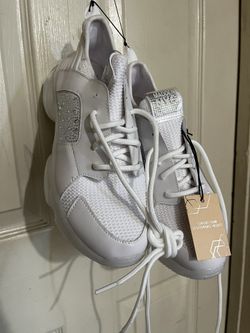 Steve Madden Women’s Shoes Size 9 White Glitter Foam Comfort