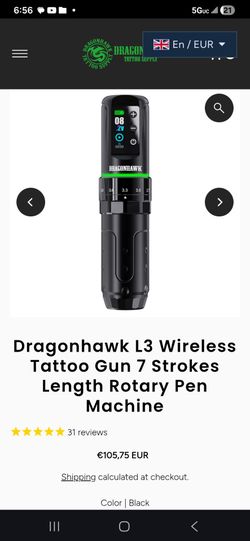 Dragon Hawks tattoo pen .comes with needles
