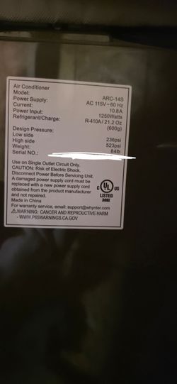 Portable Air Conditioner (ARC-14S)