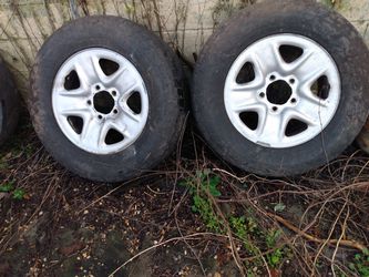Two. 18in tires and rims $40