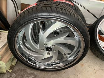 24 inch ARTIS rims brand new with steering wheel
