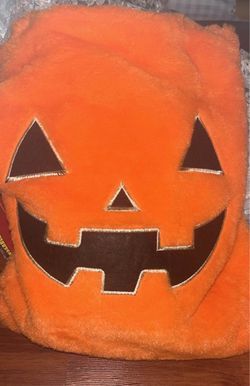 Halloween Jack-O-Lantern Plush Pillow