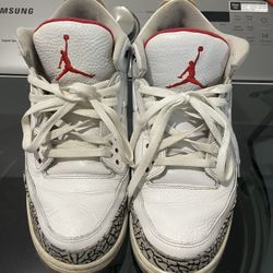 Jordan Retro 3 White Cement Sz 13 “beaters”