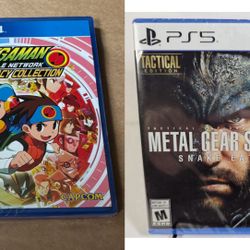 Megaman Battle Network Collection & Metal Gear Solid Delta For PS4 PS5 (BRAND NEW SEALED)