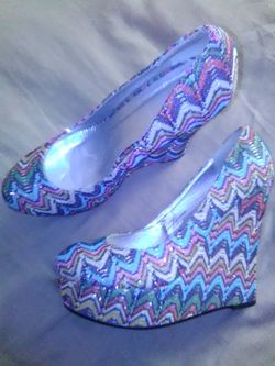 Colorful Wedge heels
