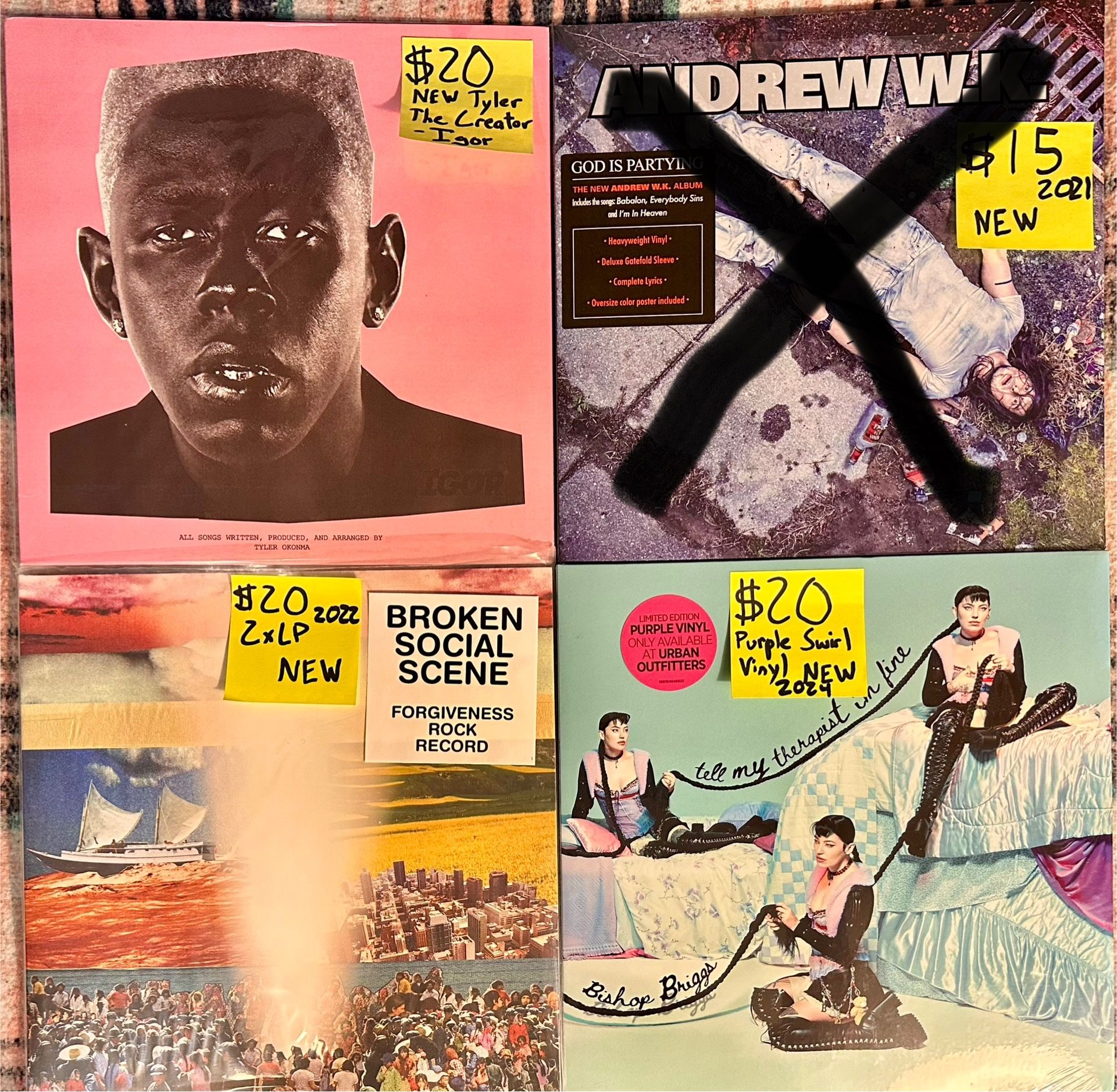 Great Mix Of New And Classic Records Rock Hip Hop Indie Country Pop Tyler The Creator Pearl Jam Jelly Roll Harry Styles Ghost Idles Can