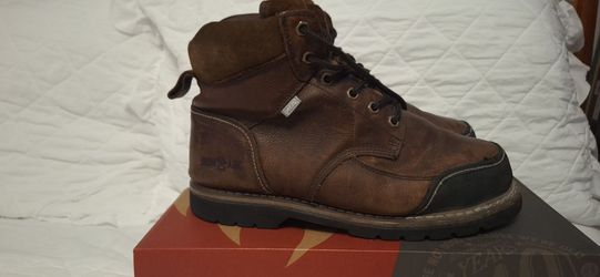 Iron Age Brown Leather Work Boots