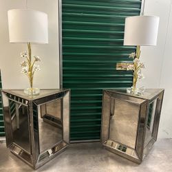 2 End Tables, Nightstands, Base For Table