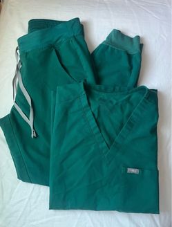 FIGS Scrub Set Hunter Green