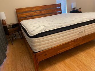Mid Century Modern Wooden Bed Set