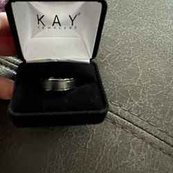 New Mens 8mm Wedding Band Black Tungsten Carbide